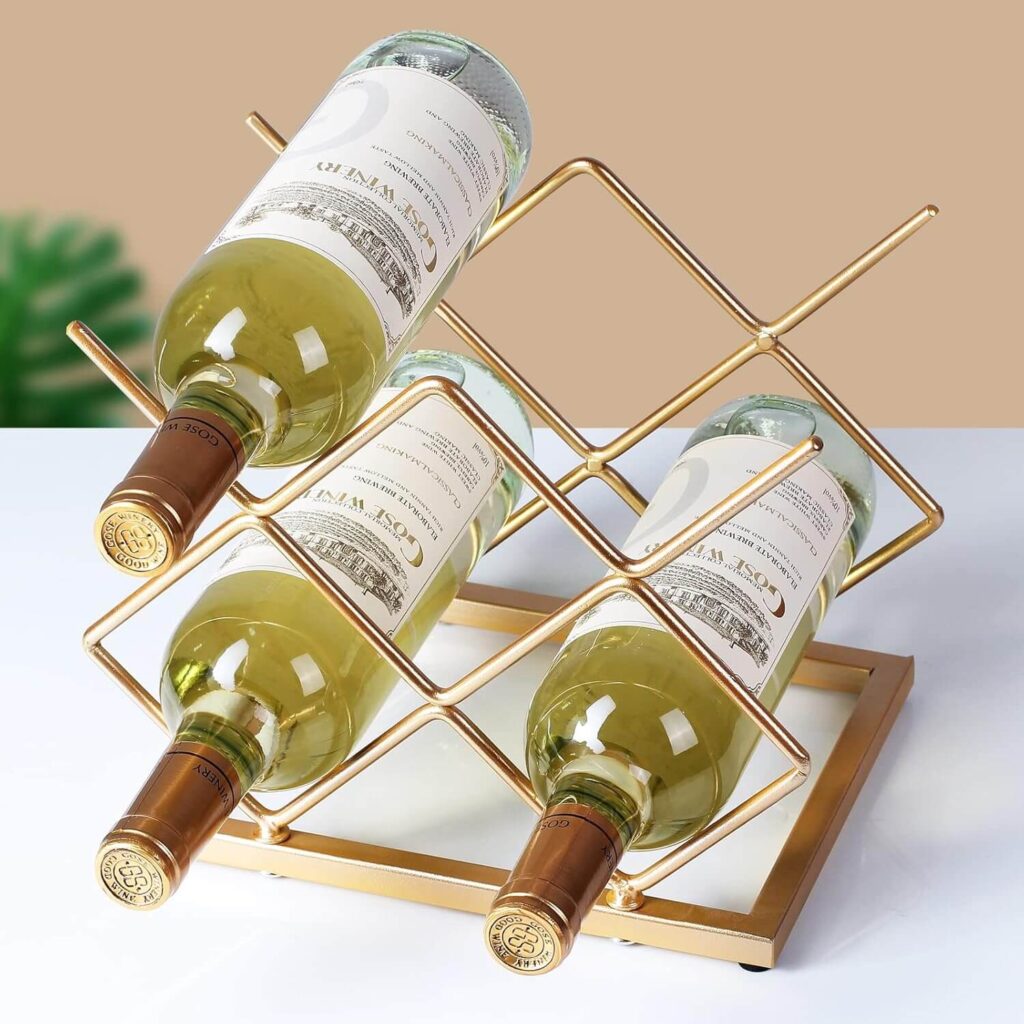 Drincarier Modern Gold Wine Rack