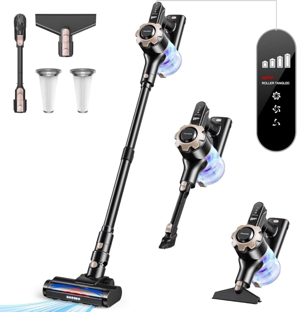 Trucozie T350 Cordless Vacuum – Lightweight, LED Display & Up to 45 Mins Runtime