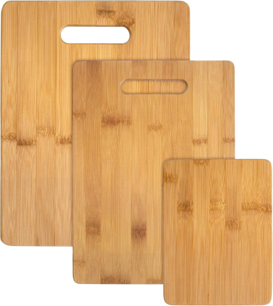 Totally Bamboo Cutting Board Set – 3-Piece Reversible & Eco-Friendly
