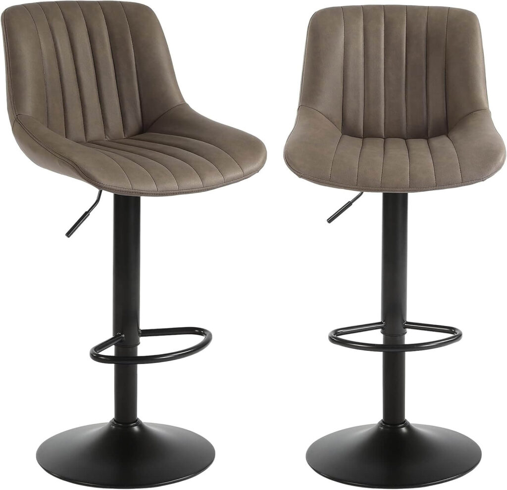 Youhauchair Adjustable Swivel Bar Stools – Set of 2