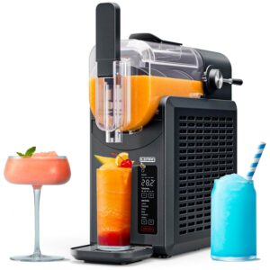 Black Iceman Slush-Ease frozen drink maker with 5 presets and custom mode for slushies, margaritas, and frappés.
