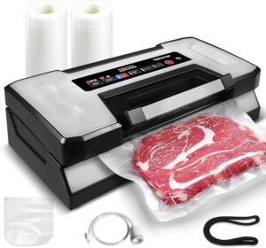 Vakumar 90kPa Liquid Vacuum Sealer with 10 Modes and Cutter - Stainless Steel